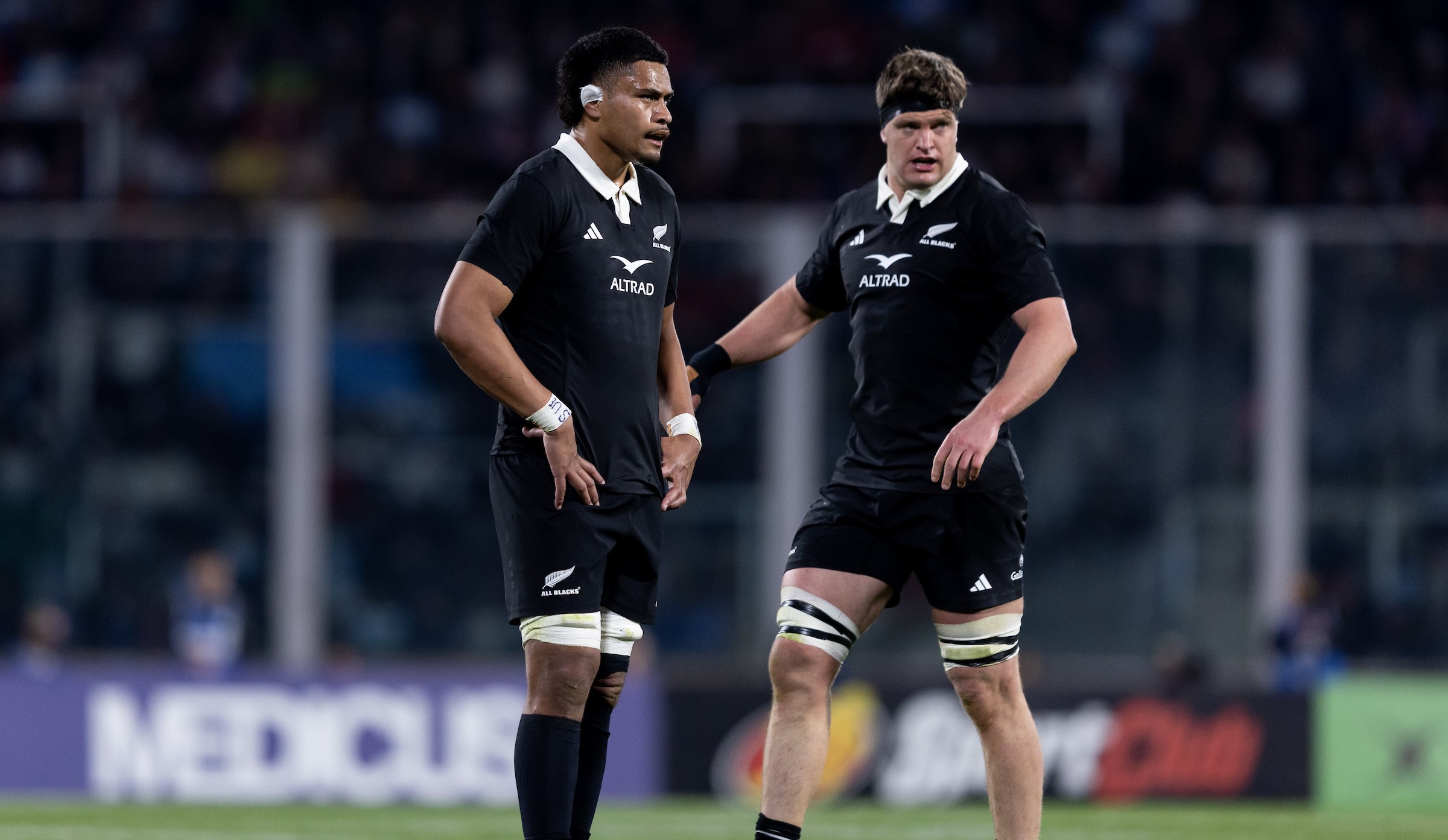 All Blacks captain Scott Barrett during a test match.