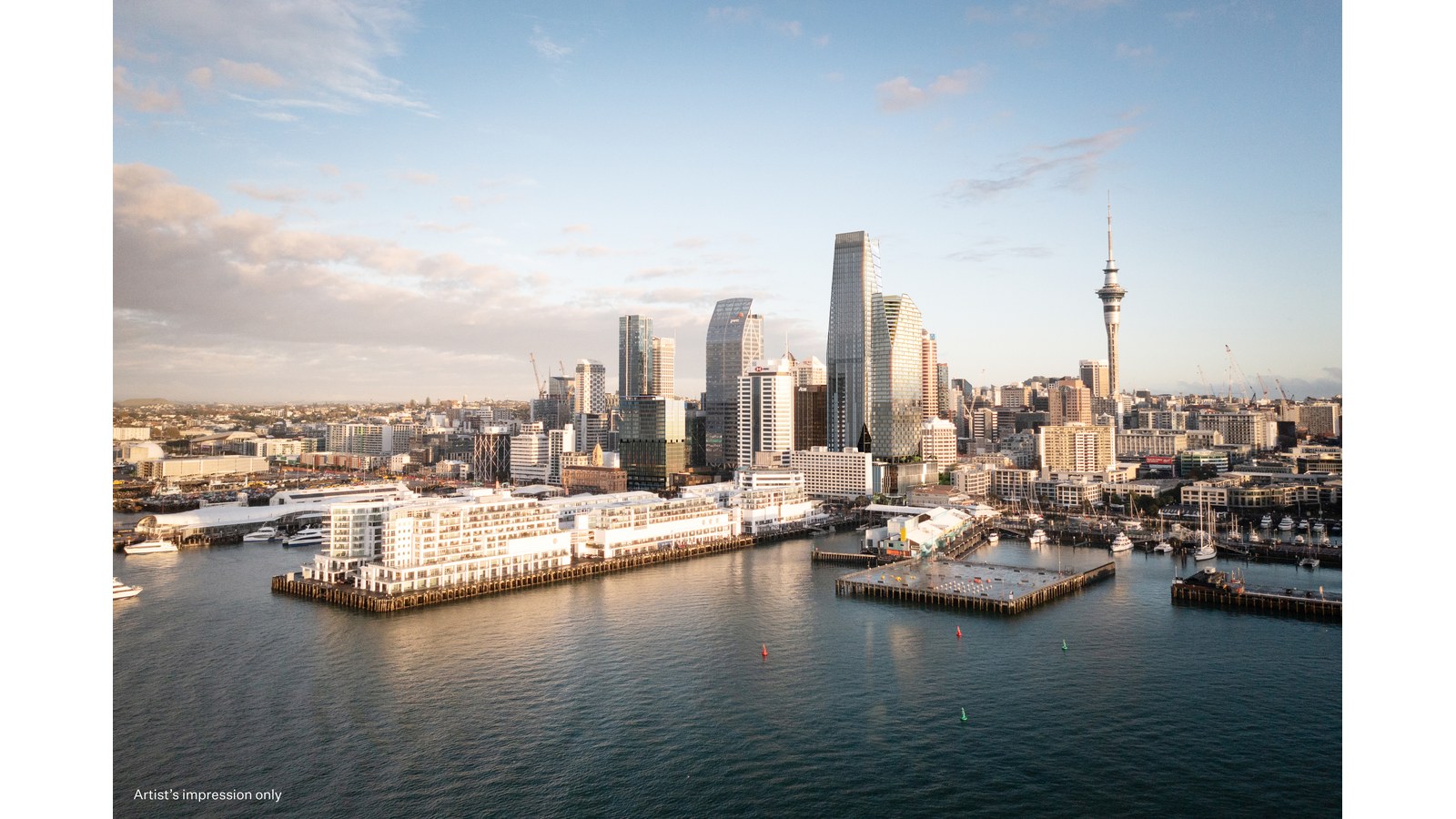 The Downtown Carpark site is planned to become a mixed-use Auckland waterfront precinct.