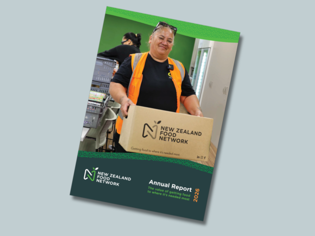 NZ Food Network 2026 Annual Report cover image.