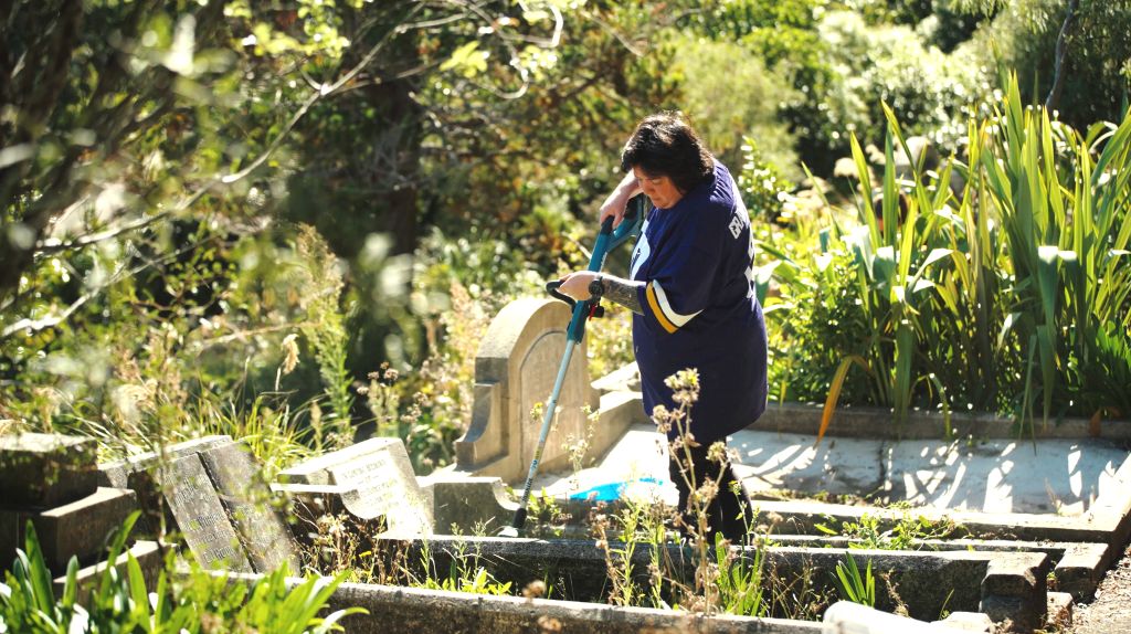 Florence Dixon, co-founder of The Graveyard Shift, whose volunteer group previously received Community Decarbonisation Fund support for electric tools.