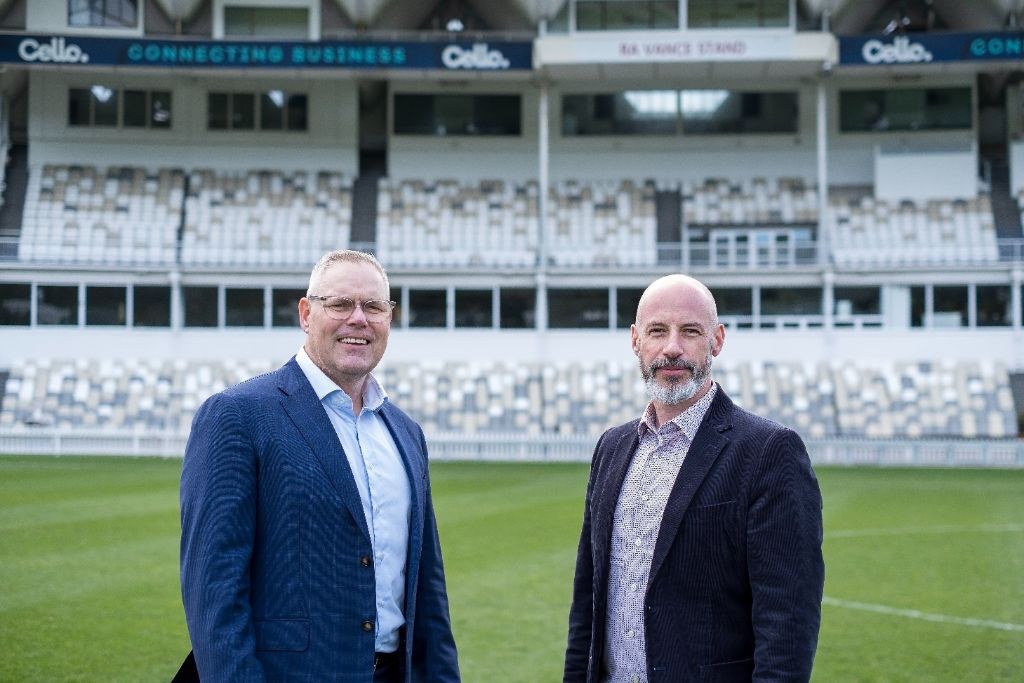 Cello managing director Andrew Allan and GKC Consulting founder and chief executive Glen Patrick at the Cello Basin Reserve.